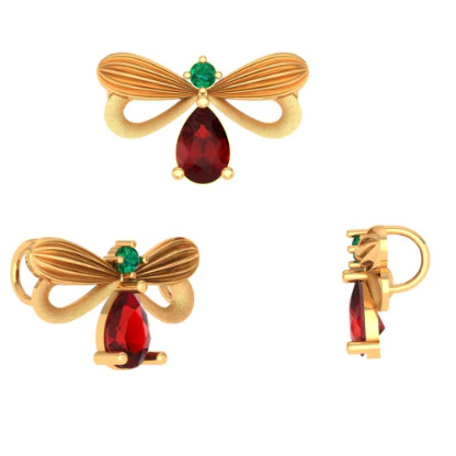 Chandelier Bow Locket - Image 2