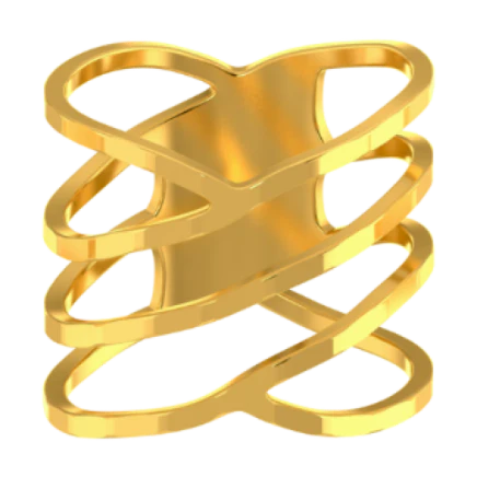 Chic Designer 14k Gold Thumb Ring From Pc Chandra Online Exclusive - Image 3
