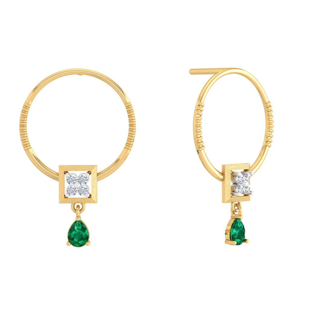 Circular Dangler Earrings - Image 2