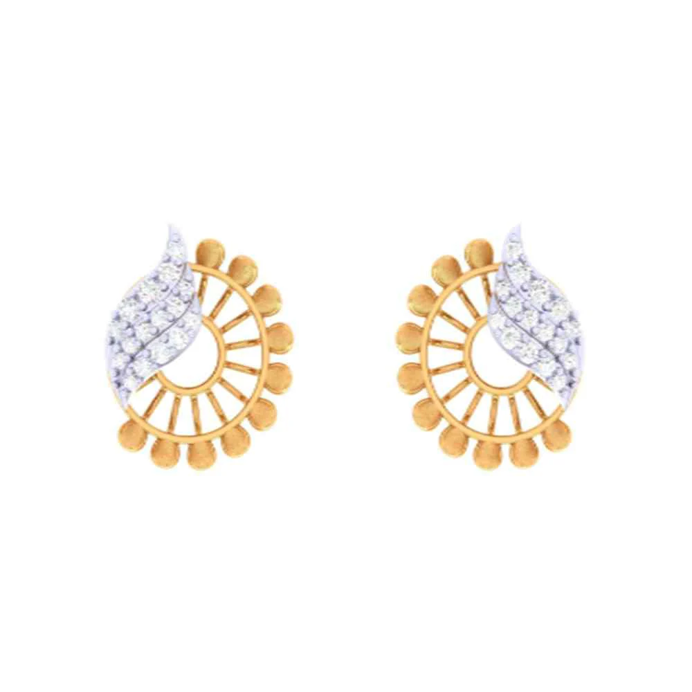 Circular Flower Earrings