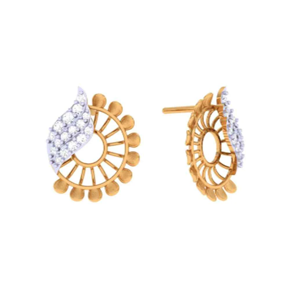 Circular Flower Earrings - Image 2