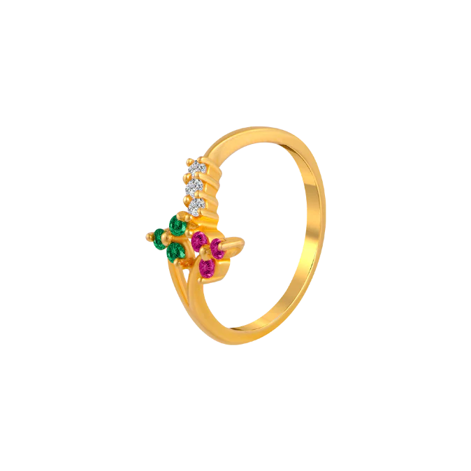 Collectors Choice Stone-studded Exclusive Gold Ring - Image 2
