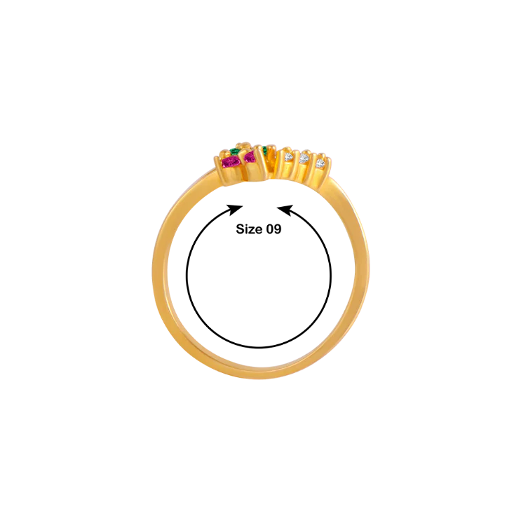 Collectors Choice Stone-studded Exclusive Gold Ring - Image 5