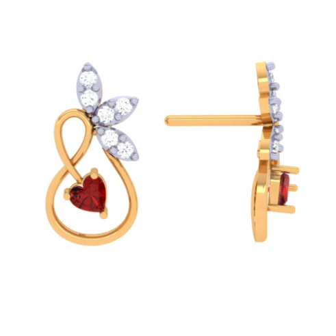 Contemporary Stud Earrings - Image 3