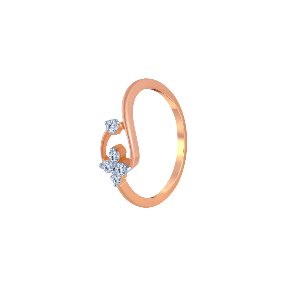 Cosmic Clematis Diamond Ring - Image 2