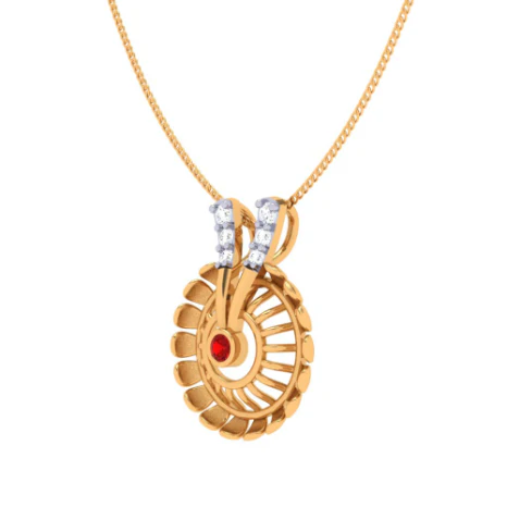 Creative 22k Gold Designer Pendant - Image 5