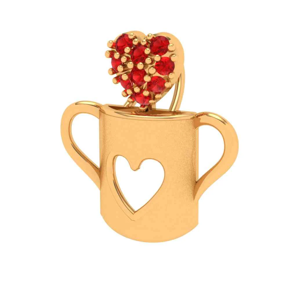 Cup Of Love 18k Gold Pendant - Image 2