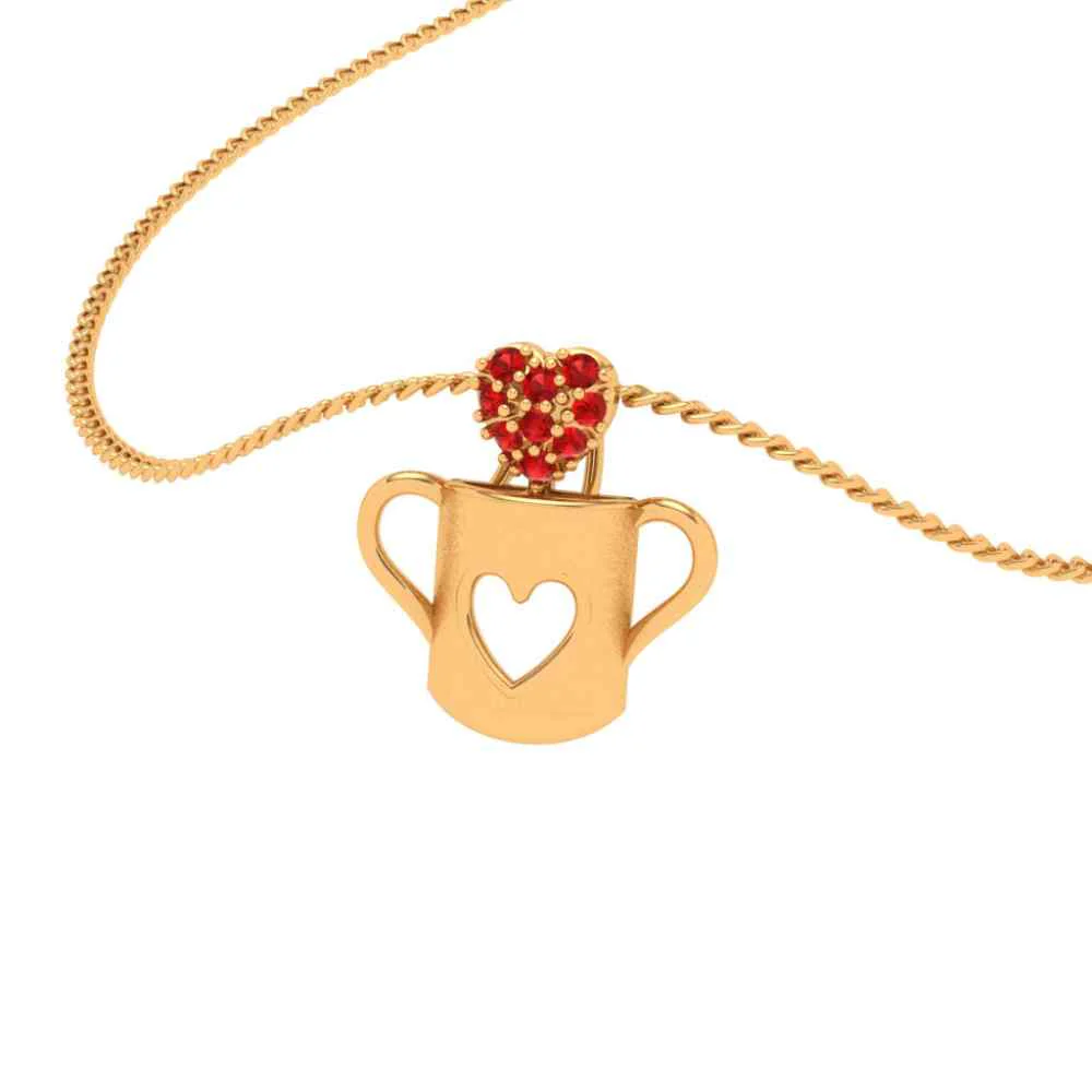 Cup Of Love 18k Gold Pendant - Image 7