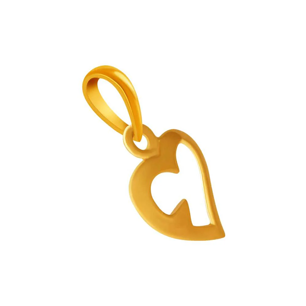 Dainty 14k Gold Heart Pendant - Image 3