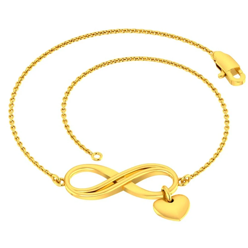 Dainty 14k Gold Infinity Loop Bracelet from Online Exclusive