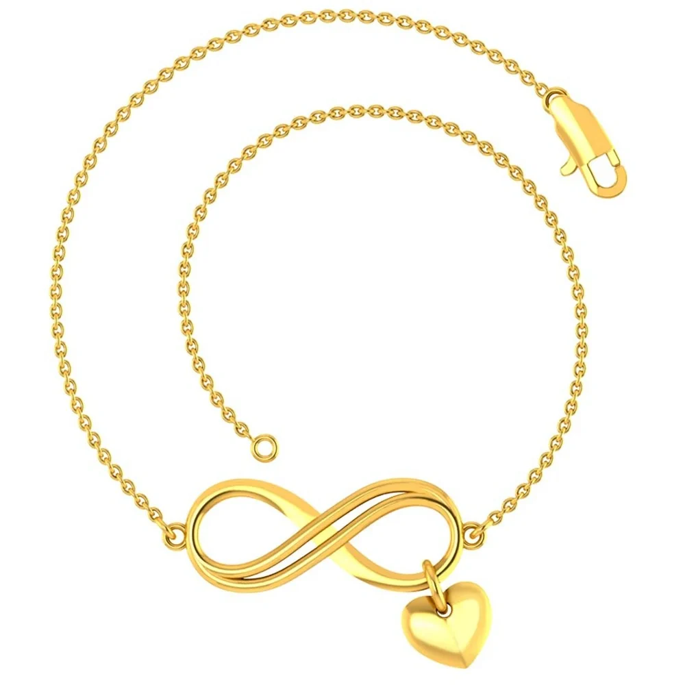 Dainty 14k Gold Infinity Loop Bracelet from Online Exclusive - Image 3