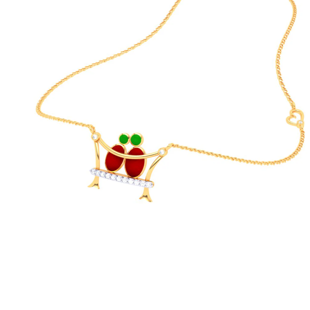 Dainty Couple 14k Gold Necklace From Pc Chandra Amazea Collection - Image 6