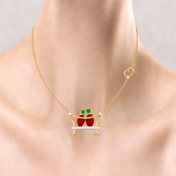 Dainty Couple 14k Gold Necklace From Pc Chandra Amazea Collection - Image 7