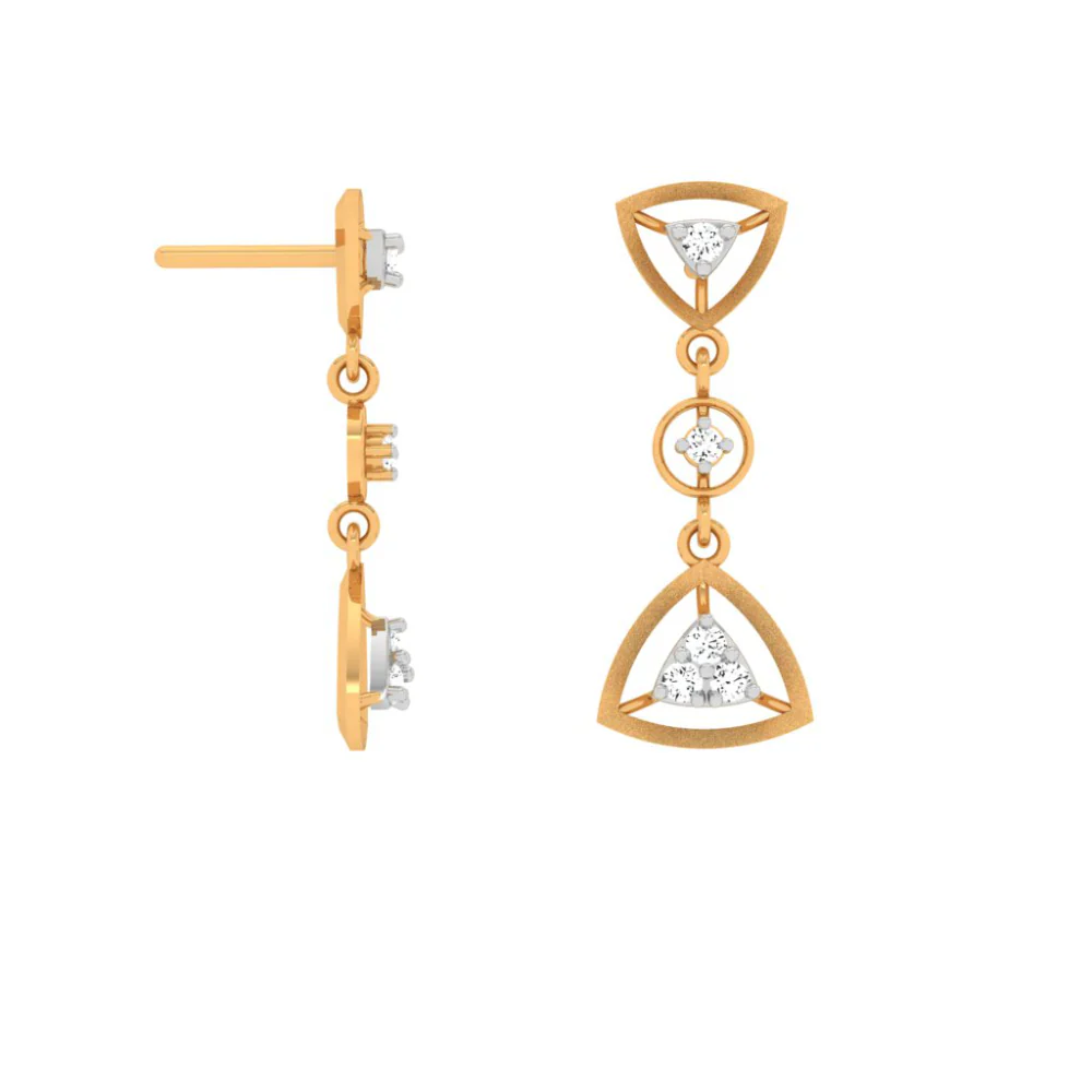 Dangling Gold Earring Jewellery - Image 3