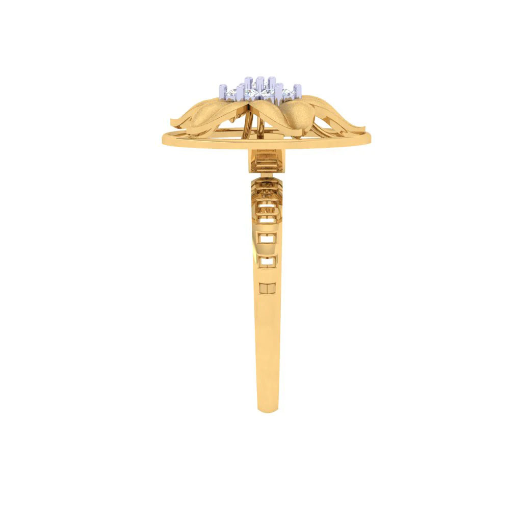 Dazzling Diamond Floral Ring - Image 4