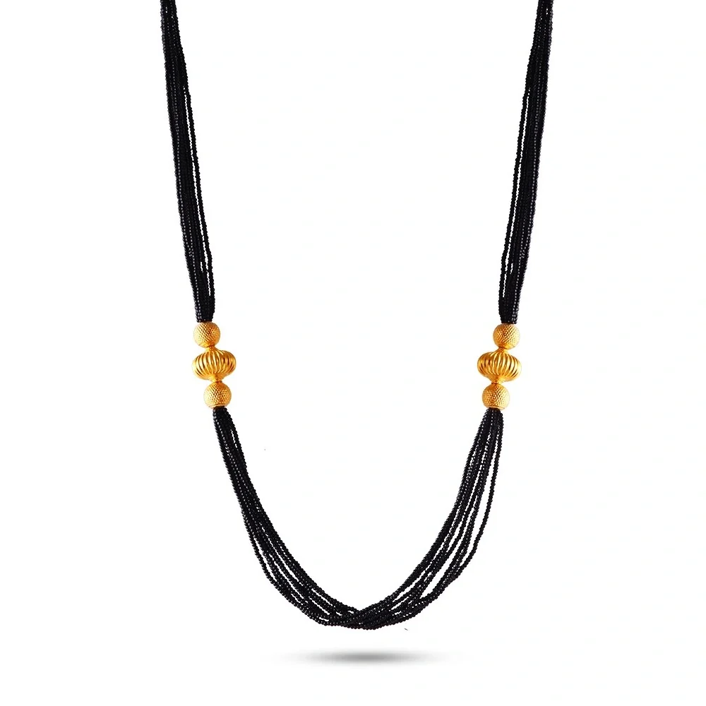 Dazzling Thusi Gold Mangalsutra Necklace - Image 5