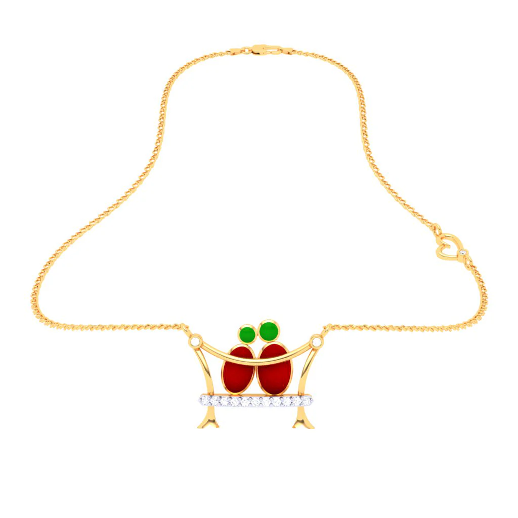 Delicate And Unique 18k Gold And Diamond Necklace For Women - Image 5