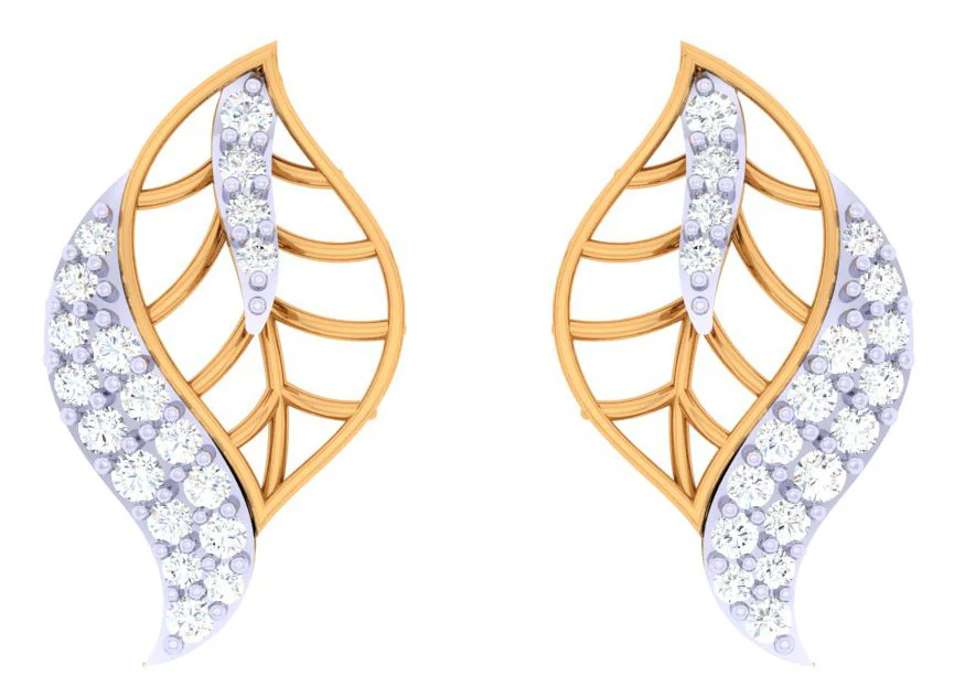 Designer Diamond Earrings With Gold Curated For You