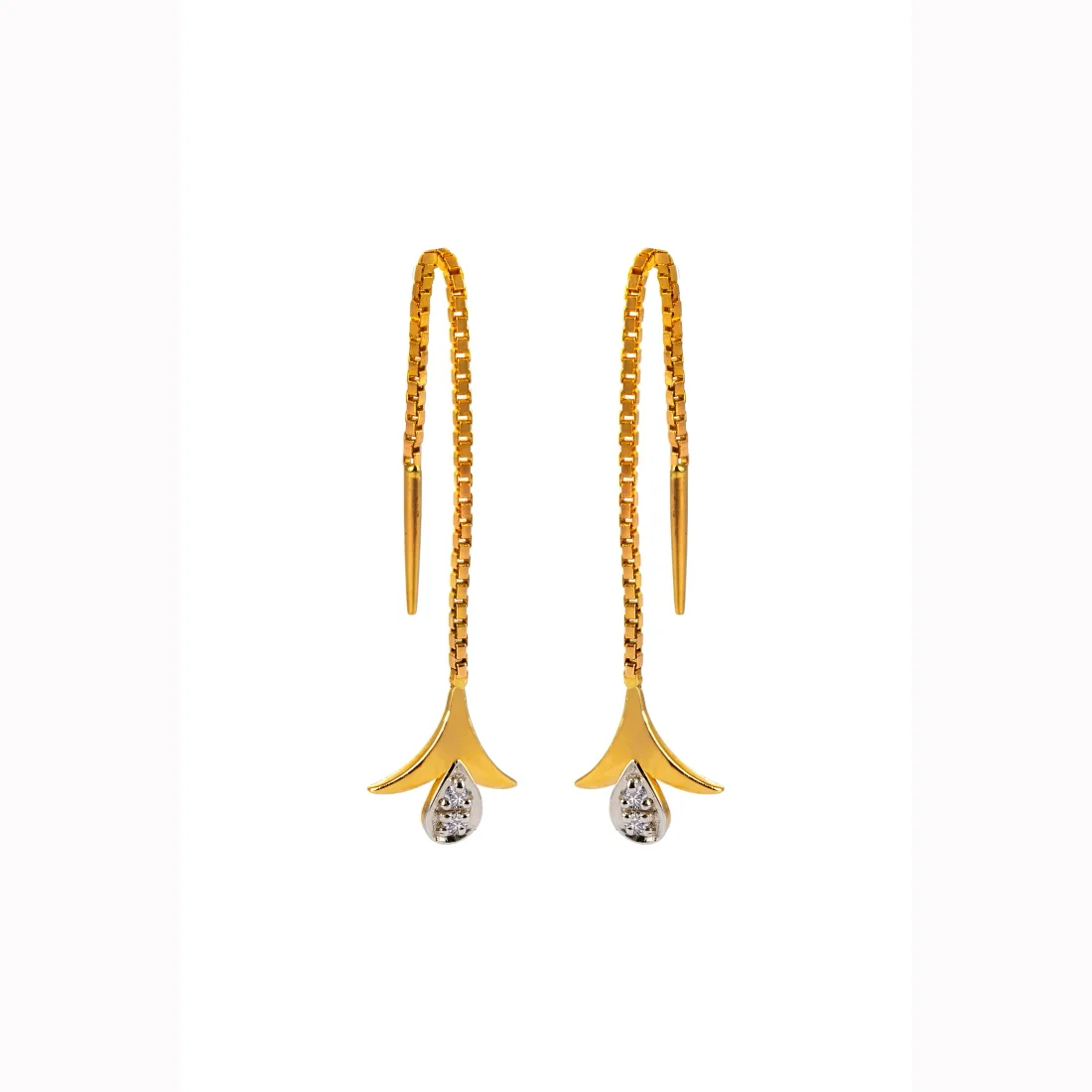 Diamond Celeste Drop Earrings - Image 2