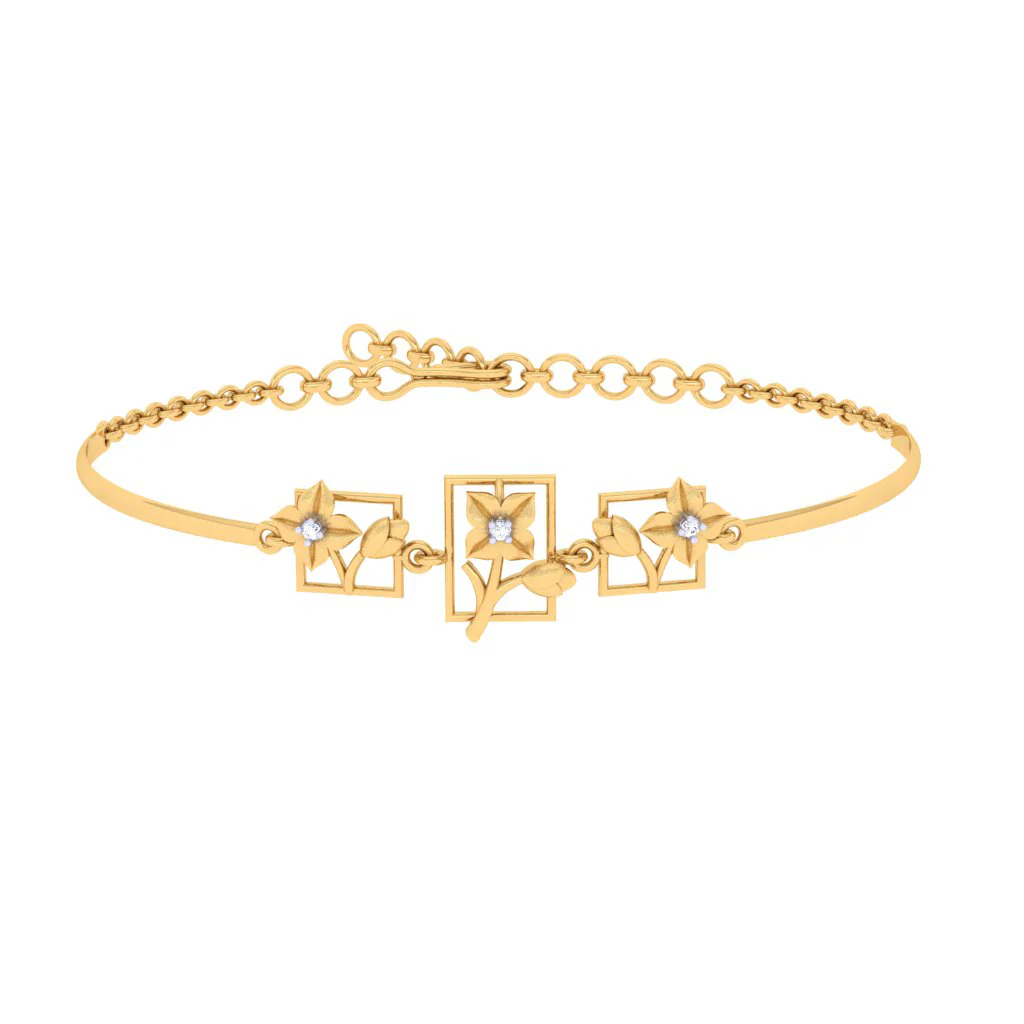 Diamond Floret Bracelet - Image 6