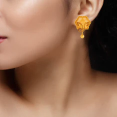 Divine 22k Gold Jewellery Set In The Shape Of Lord Ganesh - Image 5