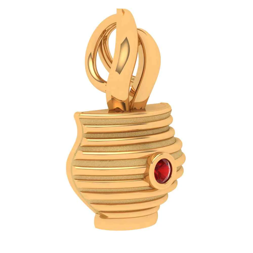 Earthen Vessel Gold Pendant - Image 2