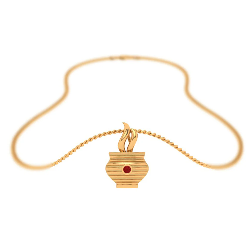 Earthen Vessel Gold Pendant - Image 6
