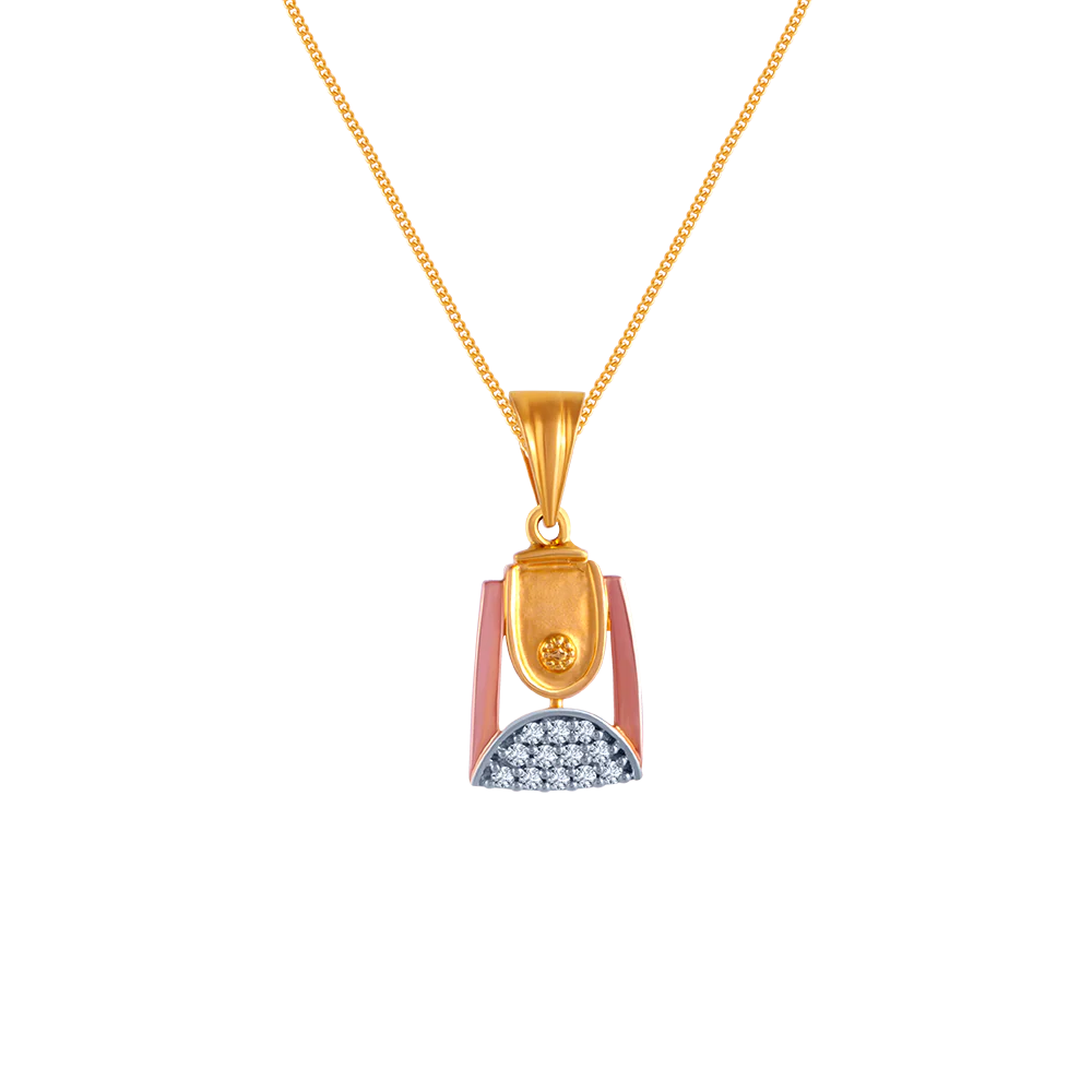 Eccentric Diamond Pendant