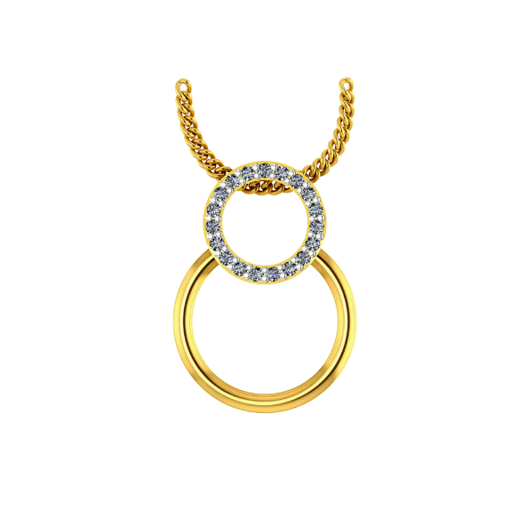 Eclipse Gold Pendant