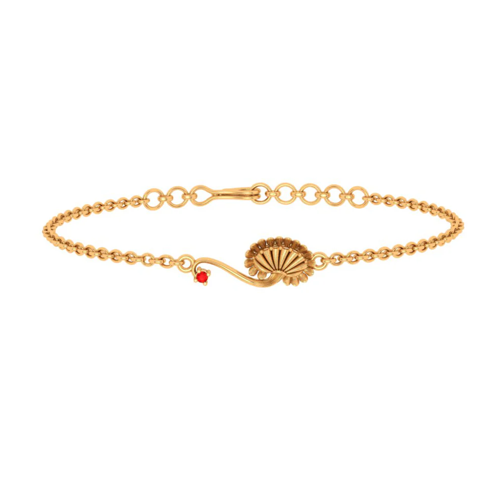 Elegant Filigree Gold Bracelet - Image 2