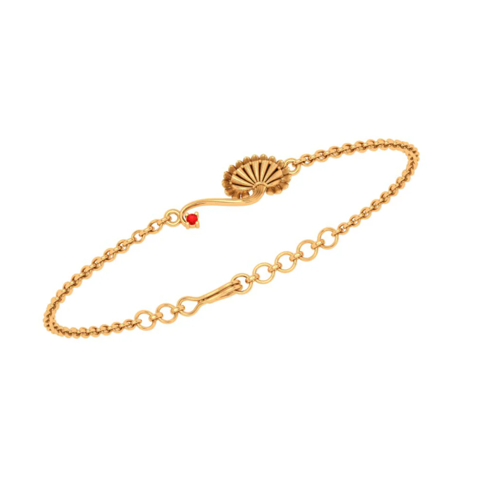Elegant Filigree Gold Bracelet - Image 3