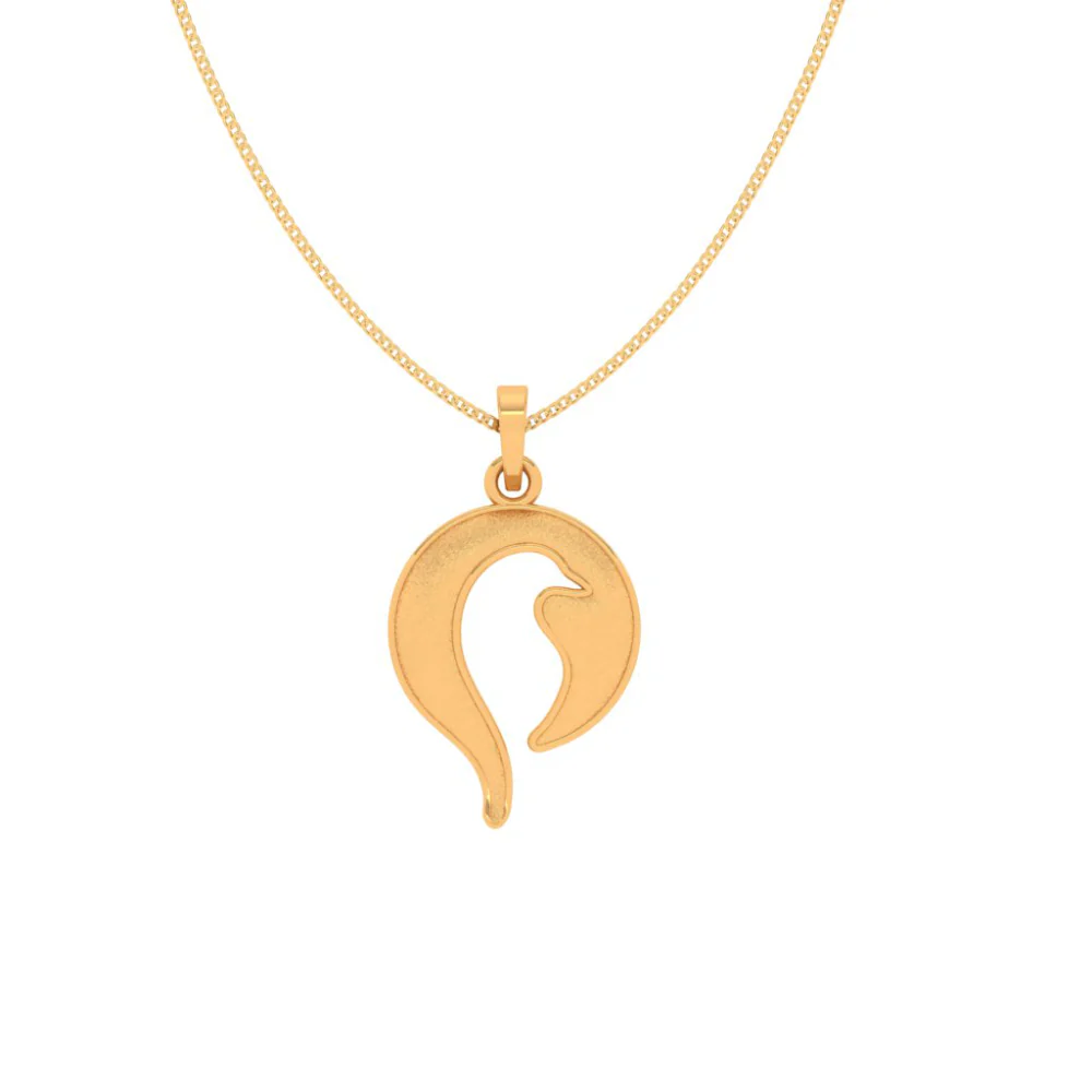 Elegant Yellow Gold Pendant - Image 6