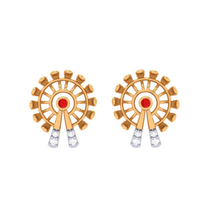 Enrapturing Solid Designer Gold Pendant For You