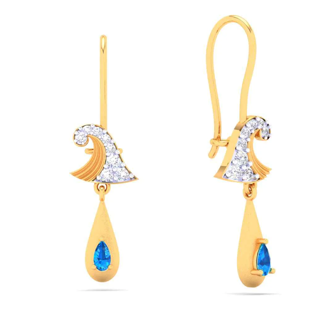 Enticing Monsoon Special Gold Earring Design - Image 7