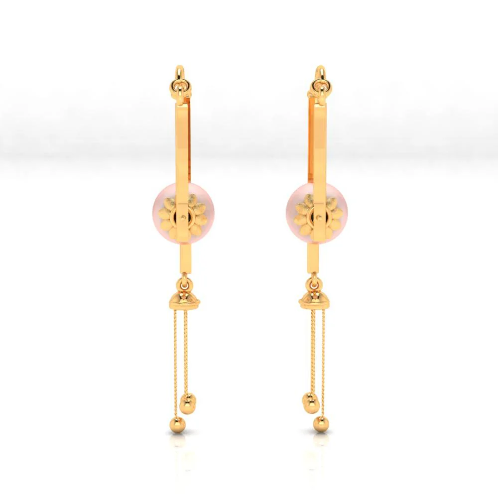 Exceptionally Well-crafted 22-karat Gold Dangler Earrings