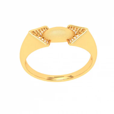 Exclusive Oval Shape Male Gold Ring From Mugdhaa Collection - Image 2