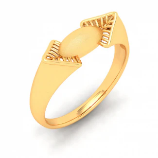 Exclusive Oval Shape Male Gold Ring From Mugdhaa Collection - Image 3