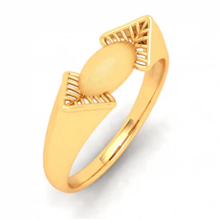 Exclusive Oval Shape Male Gold Ring From Mugdhaa Collection - Image 5