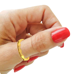 Exquisite 14k Gold Geometric Design Thumb Ring From Pc Chandra Online Exclusive - Image 6