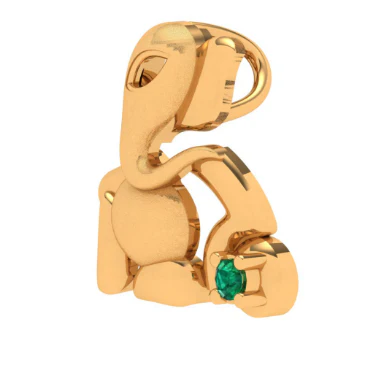 Exquisite 14k Gold Lord Ganesha Pendant For Women From Online Exclusive - Image 2