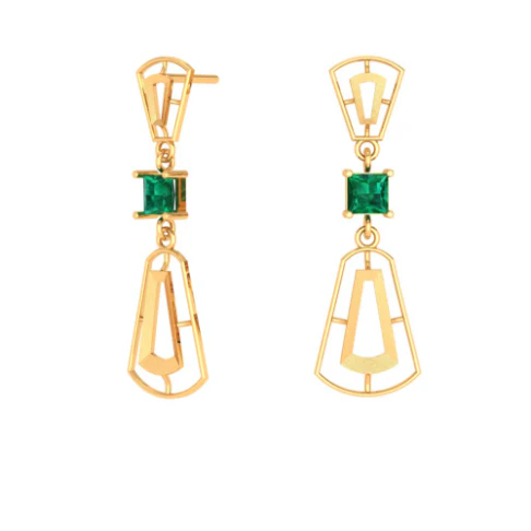 Fashionista Gold Earrings - Image 2
