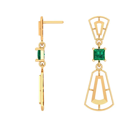 Fashionista Gold Earrings - Image 3