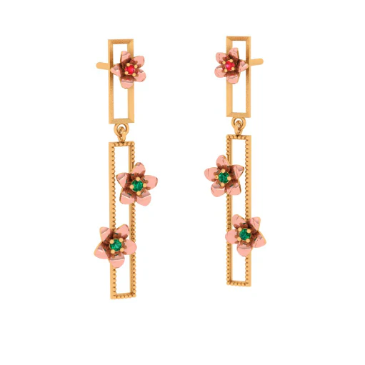 Finesse Florid Motif Earrings - Image 5