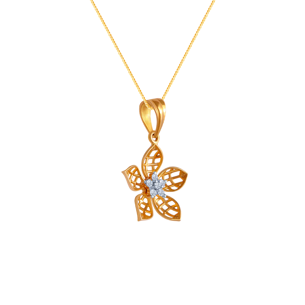 Flawless Floret Diamond Pendant - Image 2