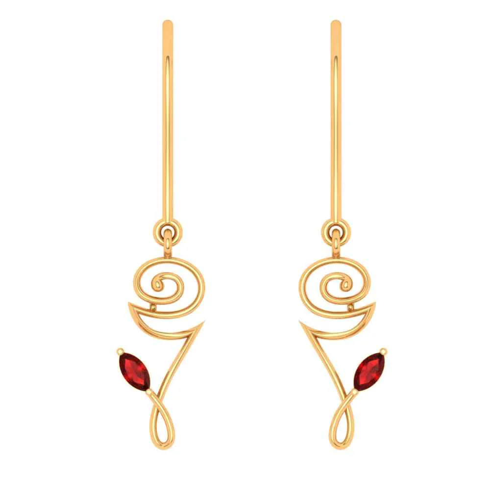 Floral Dangler Earring For Women