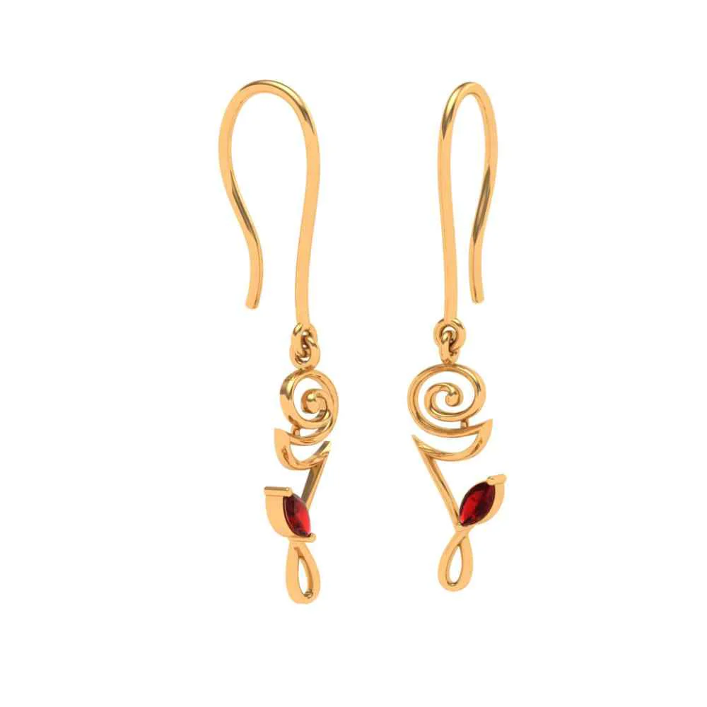 Floral Dangler Earring For Women - Image 6