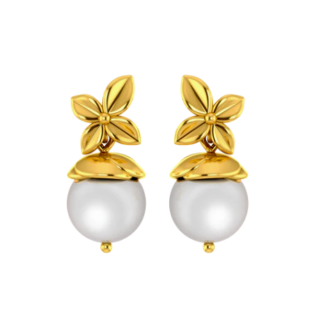 Floral With Dangler Earrings