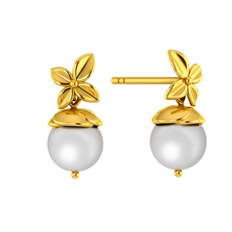 Floral With Dangler Earrings - Image 2