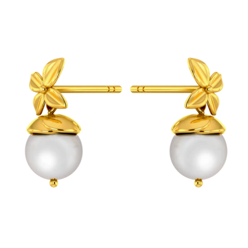 Floret Bloom Gold Earrings - Image 3