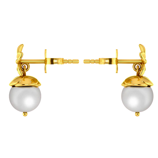Floret Bloom Gold Earrings - Image 4